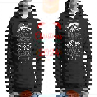 Our First Christmas As Mr And Mrs Newlyweds Couples Pajamas Hoodie - Monsterry