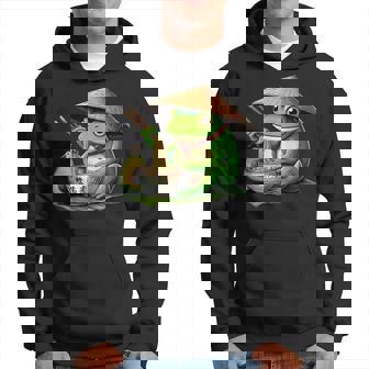 Frog Eating Ramen Kawaii Japanese Noodles Hoodie - Thegiftio