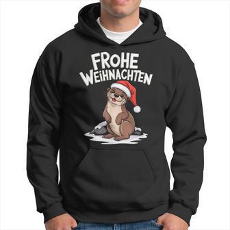 Frohe Weihnachten Otter Frohe Weihnachten Kapuzenpullover - Geschenkecke