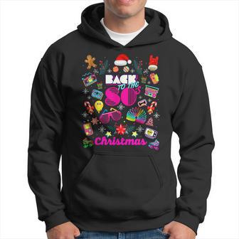 Back To 80'S Christmas Nostalgia Quotes Graphic Hoodie - Thegiftio UK