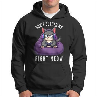 Gamer Cat Gaming For Video Gamers Boys Men Hoodie - Thegiftio UK