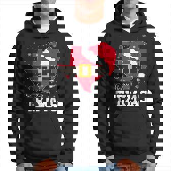 Texas Merry Texmas Christmas State Santa Hat Clothing Hoodie - Thegiftio UK