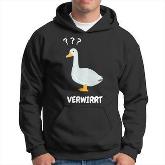 Ganserwirrt Lustiges Gänse Goose Meme Wortspiel Kapuzenpullover - Geschenkecke