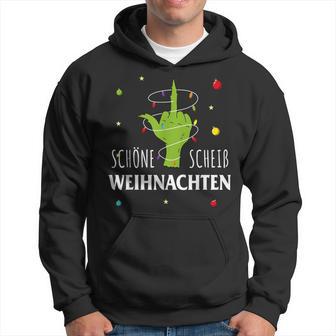 Grumpy Schöne Scheiß Weihnachten Xmas Hate Bad Mood Christmas Kapuzenpullover - Geschenkecke