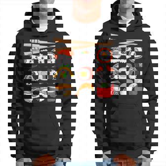 Happy Sushi Anime Kawaii Set For Japanese Food Lovers Hoodie - Thegiftio UK