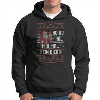 Ho Ho Hol Mir Mal Ein Bier Christmas Kapuzenpullover - Geschenkecke