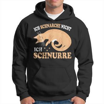 Ich Schnarche Nicht Ich Schnurre Katzen Official Sleep Kapuzenpullover - Geschenkecke