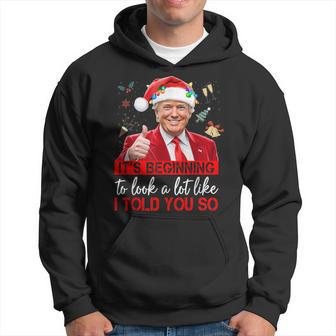 It's Beginning To Look A Lot Like I Told You So Trump Hoodie - Thegiftio UK
