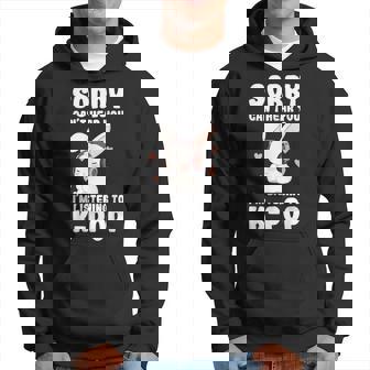 K-Pop Can't Hear You I'm Listening K-Pop Cute Bunny Graphic Hoodie - Seseable