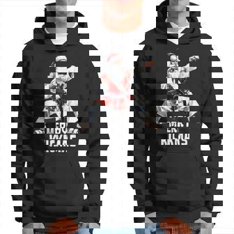 Karate Santa Claus Christmas Merry Kickmas Martial Arts Xmas Hoodie - Thegiftio UK