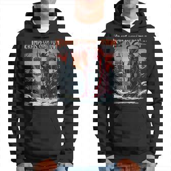 Krampus Is Coming To Town Christmas Xmas Horror Graphic Hoodie - Thegiftio