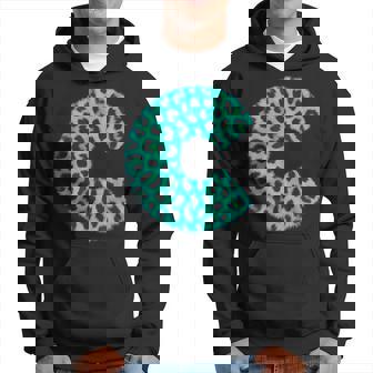 Lettre C Cheetah Léopard Initiale Bleue Zèbre Assorti Sweat à capuche - Cadeauxyz
