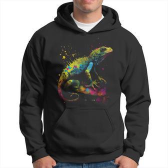 Lizard Lizard Colourful Colour Animal Favourite Animal Fan Kapuzenpullover - Geschenkecke