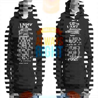I Love My Amazing Handsome Always Right Husband Hoodie - Thegiftio