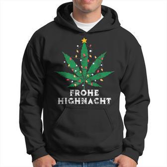 Merry Highnacht Christmas Hemp Leaf Word Game Kapuzenpullover - Geschenkecke