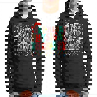 Very Merry Physical Therapy Christmas Physical Therapist Pt Hoodie - Monsterry