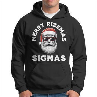 Merry Rizzmas Sigmas Rizz Christmas Santa N Gen Alpha Hoodie - Thegiftio UK