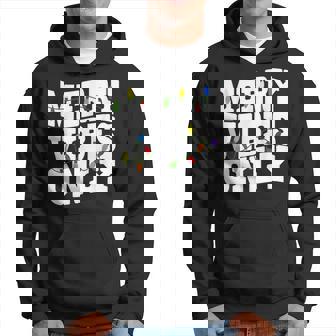 Merry Vibes Only Christmas Light Hoodie | Mazezy