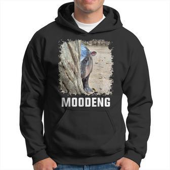 Moo Deng Baby Pygmy Hippo Hide Cute Photo Picture Meme Hoodie - Thegiftio UK