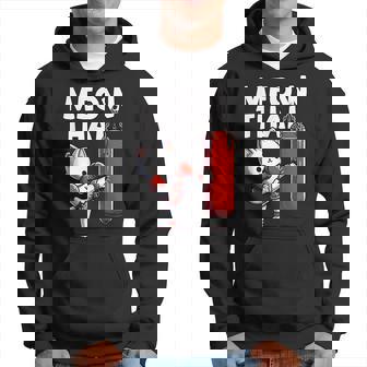 Muay Thai Cat Meow Thai Thai Boxing For Youth Muay Thai Hoodie - Monsterry