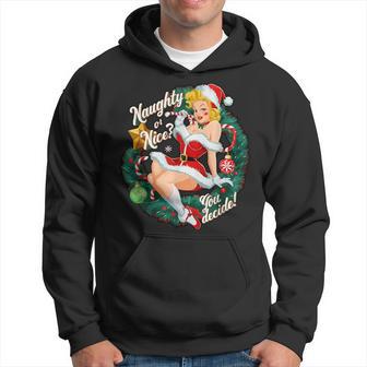 Naughty Or Nice Du Entscheide Pinup Kapuzenpullover - Geschenkecke