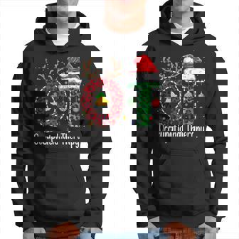 Occupational Therapy Christmas Santa Hat Ot Therapist Hoodie - Monsterry