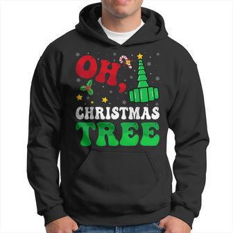 Oh Christmas Tree Xmas Lights Rt Respiratory Therapist Hoodie - Thegiftio UK