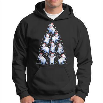 Polar Bear Christmas Tree Ice Bear Holiday Hoodie - Thegiftio UK