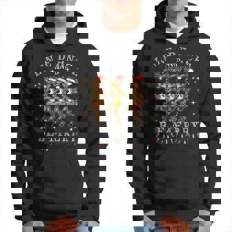Reindeer Line Dance And Be Merry Christmas Festive Dancing Hoodie - Thegiftio UK