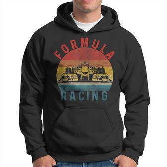 Retrointage Formula Racing Fan Silhouette Racing Car Formula Kapuzenpullover - Geschenkecke