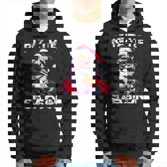 Rizz The Season Santa Joke White Elephant Christmas Hoodie | Mazezy