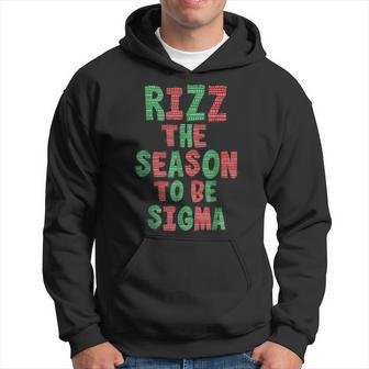 Rizz The Season To Be Sigma Gen Alpha Slang Christmas Hoodie - Thegiftio UK