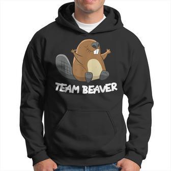 Rodent Team Beaver Team Beaver Cool Flannelette Kapuzenpullover - Geschenkecke