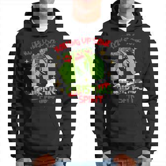 Rolling Up Some Christmas Spirit Xmas Pajamas Holiday Santa Hoodie | Mazezy