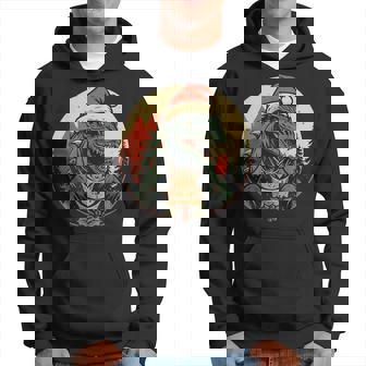 Santazilla Japanese Monster Kaiju Dinosaur Christmas Hoodie - Thegiftio