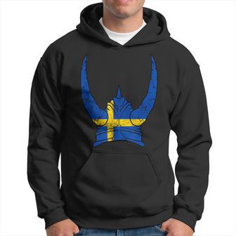 Schweden Wikinger Helm Schwedischer Nordmann Stolz Sköl Kapuzenpullover - Geschenkecke