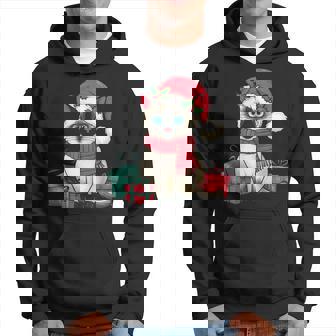 Siamese Cat Xmas Holiday Santa Siamese Cat Christmas Hoodie - Thegiftio