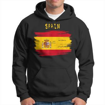 Spain Flag Brush Stroke Style Kapuzenpullover - Geschenkecke