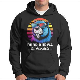 Synthwave Polish Bobr Meme Bober Kurwa Ja Pierdole Bòbr Kapuzenpullover - Geschenkecke