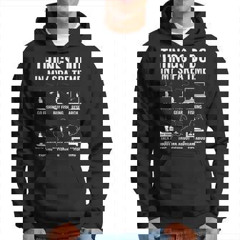 Things I Do In My Spare Time Fishing Lover Fisherman Hoodie | Seseable UK