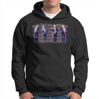 Trump Dance Pro Trump 2024 Trump President Maga 45 47 Hoodie - Thegiftio UK