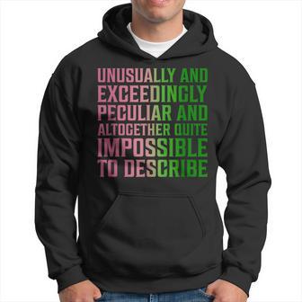 Unusually And Exceedingly Peculiar Pink And Green Hoodie - Thegiftio UK