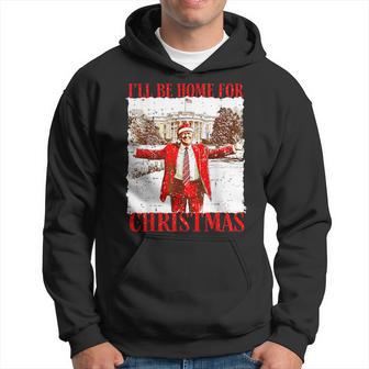 Vintage Humorous I’Ll Be Home For Christmas 2024 Hoodie - Thegiftio UK