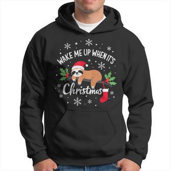 Weck Mich Auf Wenn Weihnachten Ist Christmas Kapuzenpullover - Geschenkecke