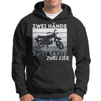 Zwei Hands Zwei Takte Simson Ddr Moped Two Strokeintage Kapuzenpullover - Geschenkecke