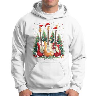 Christmas Electric Guitars Hoodie - Thegiftio UK