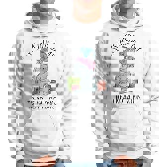 Cute Pig And Elephant Its A Good Day To Read Book Lover Hoodie - Thegiftio