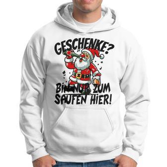 Geschenke Nur Zum Saufen Hier Bier Alkohol German Langu Kapuzenpullover - Geschenkecke