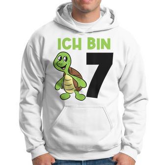 Ich Bin 7 7 Geburtstag Schildkröte Kapuzenpullover - Geschenkecke