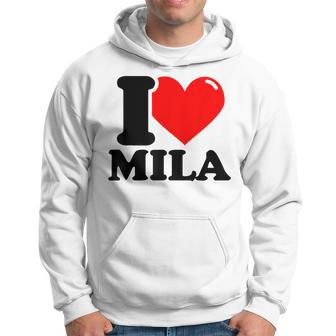 Ich Liebe Mila German Langu Gray Kapuzenpullover - Geschenkecke